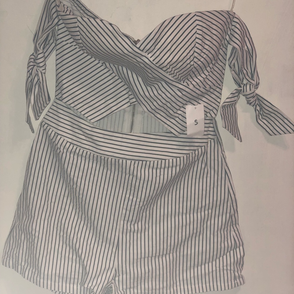 Stripe jumpsuits